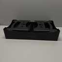 Elevated Slow Feeder Dog Bowls, Adjustable Raised Dog Bowl with No-Spill Water Bowl, Non-Slip Stand for Large, Medium, Small Dogs - 4 Heights: 3.7", 8.5", 10.1", 11.7" - Black