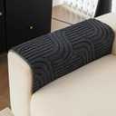 Sofa Couch Cover, Non-Slip Sofa Covers Washable for Dogs, Sofa Slipcovers Pet Friendly, Pet Couch Covers for Sofa, Boho Couch Protector for Armrest and Backrest(1PC,Dark Grey,27.5"27.5")