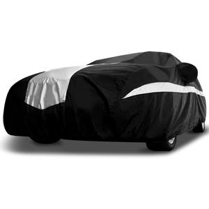 Titan Stingray Car Cover - Multi-Layer All Weather Protection for Sedans 186-202. Waterproof, UV Blocking, Scratch Resistant. Drivers Side Zippered Access.
