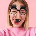 KESYOO 1 Pc Big Nose Funny Small Glasses Halloween Costume Party Decoration Cosplay Props