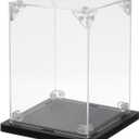 MECCANIXITY Acrylic Display Case, 4''x4''x6'' Clear Display Box Assemble Dustproof Display Box Storage Organizer for Collectibles Action Figures