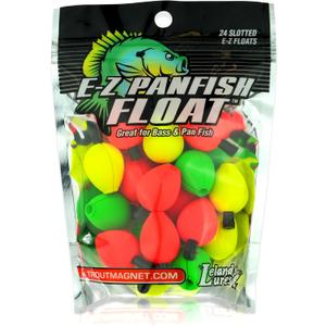 TROUT MAGNET - E-Z Panfish Floats - 24 Pack Slotted Fishing Float - Perfect for Trout, Panfish, and Crappie