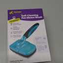 Hertzko Dog Brush for Shedding - Self Cleaning Slicker Brush for Dogs and Cats - Gently Removes Loose Hair, Tangles, and Dirt - Grooming Comb Suitable for Long or Short Coats - Aqua