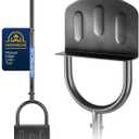 Hand Edger Lawn Tool, Sharp Half Moon Manual Grass Edger Tool with Soft T-Grip Handle for Garden, Yard, Sidewalk, Landscape, 38