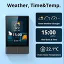 SONOFF NSPanel Smart Switch - 2-Switch Panel Home Control With Touchscreen, Temperature Function, Lights Control - Compatible With Alexa and Google Home, Black