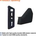 Front Left Driver Seat Trim Cover Panel & Seat Switch Housing Panel Bezel(2PCS). Fit for Ford F-150 2009-2014. Replaces Part #9L3Z-1661693-CA,9L3Z-14A706-NA(Black).