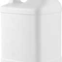 kitchentoolz 2.5 Gallon Jug with Lid - White Opaque HDPE Plastic Jug for Used Motor Oil Disposal, Waste Liquid Storage, Coolant & Mixing - Made in USA - Pack of 2