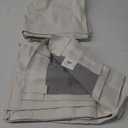 100% Blackout Shield Linen Blackout Curtains for Bedroom 90 Inches Long, Back Tab/Rod Pocket Living Room Drapes, Thermal Insulated Blackout Curtains 2 Panels Set, 50" W x 90" L, Light Cream