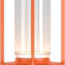 Portable Metal Table Lamp for Indoor/Outdoor ,Rechargeable Cordless LED Lamp, 3-Colour Infinitely Dimming Battery Powered Small Desk Lamp, Restaurant/Bedroom/Bar/Coffee Shop/Camping Light (Orange)