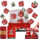 ZIYIME Surprise Gift Box Explosion for Money, Cash Explosion Gift Box, Surprise Box Gift Box for Money, Folding Bouncing Money Gift Boxes for Christmas, Red/12 Bounces Boxes