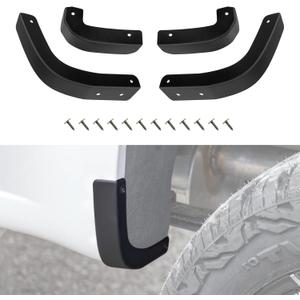 TECHPICCO Mud Flap Delete Fit for Chevy Silverado 2019-2024, Mud Guards Mudflaps Delete Compatible with Chevrolet Silverado 1500 Accessories 2019-2024