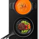 3300W Induction Cooktop, Hot Plate Electric Stove for Countertop, Precision Top Induction Burner, Powerful with 9 Preset Power Levels, Child Safety Lock,Independent Timer with Mat