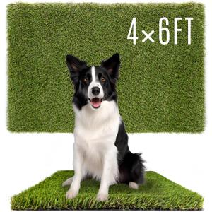 SUNTURF Dog Grass Pads 4 x 6 FT Artificial Grass Pee Pads for Dogs Potty Fake Grass Rug Turf Mat for Dogs Training Indoor Outdoor Garden Lawn Artificial Grass Rug