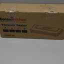 Bonsenkitchen Vacuum Sealer Machine with 40 Bags | Compact Food Sealer for Kitchen Storage & Meal Prep | Multiple Modes | External Vacuum System, Black