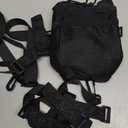 WUVOP Bike Cup Holder, Water Bottle Holder for Bike Handlebar with Mesh Pockets, Universal Cycling Bicycle Water Bottle Drink Cup Cage for Cruiser, Scooter, Mountain Bikes, Road Bikes, Wheelchair (2 Pack-Black (Shoulder straps))