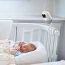 HOLACA Flexible Twist Mount for Hellobaby HB6550/HB65/HB66/HB248, Blemil Baby BL9052-2,JUAN2215 and VTimes302 Baby Monitor Camera Stand Bracket for Crib Without Tools or Wall Damage(Twist Mount)