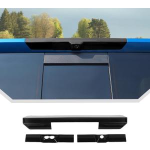 JeCar Smoked Third 3rd Brake Light Covers for 2022-2024 2025+ Chevy Silverado GMC Sierra - High-Mounted Stop Light Cover Trim Exterior Accessories