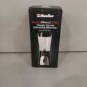 Mueller Smoothie Blender for Smoothies - Personal Blender for Shakes, Frozen Drinks, Baby Food & More, 15oz Travel Cup and Lid, Durable Stainless Steel Blades for Powerful Blending Performance, Black