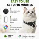 GPS Collar for Cats,Pet Tracker (Android Only) Smart tag,Waterproof Compatible with Google Find My,No Monthly Fee,Advanced Tracking Solution Smart Collar for Pet Safety Ideal Small Large Cats