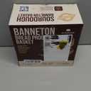 Superbaking 2 pcs Banneton Bread Proofing Basket, 9" Splinter-Free Round Rattan Bread Basket with Liners, Sourdough Starter Kit, Sourdough Bread Baking Supplies & Sourdough Kit, Bread Making Tools