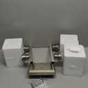 SOPEAS 4 Light Bathroom Light Fixtures, Brushed Nickel Modern Bathroom Vanity Light with 3 Clear Glass Shade, Bathroom Lighting Fixtures Over Mirror, Vanity Lights for Bathroom Mirror