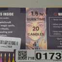 ladyrobyn Set of 20 Solid Color Taper Candles – 4-Inch Dripless Paraffin Wax Candles with Cotton Wick – Ideal for Weddings, Shabbat, Holiday & Home Decor, Gift Set (White)