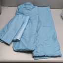 Anibedding 7 Pieces Gradient Teal Comforter Set Queen - Lightweight Teal Green Bed in a Bag Queen Size Set, All Season Down Alternative Complete Bedding Set Flat/Fitted Sheet, Pillowcases Pillow Shams