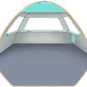 Gorich Beach Tent Sun Shelter for 3/4-5/6-7/8-10 Person with UPF 50 UV Protection, Lightweight & Easy Setup Beach Shade Canopy, Portable Beach Shade Tent Beach Cabana (Turquoise)