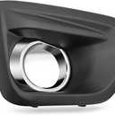 Right Side Front Bumper Fog Light Bezel Frame Compatible with Impreza 2012-2014 Fog Light Cover with Chrome Trim 57731FJ020