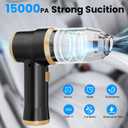 Mini Car Vacuum 15000Pa Portable Cordless Handheld Vacuum Cleaner and Air Duster with 2 Filter for Car, Sofa, Office, Pet, Home