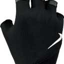Nike Women's Gym Essential Fitness Gloves (Large, BLACK/WHITE|010)