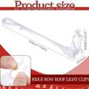 50 Pcs Ridge Clips Christmas Light Clips Roof Row Light Hooks Holiday Outdoor String Light Clip Christmas Light Hook for Hanging C7, C9, Mini Light Multi Functional Universal Clip (Clear)