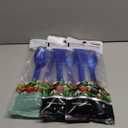 Navy Blue Plastic Serving Utensils - (Set of 4) - Durable and Reusable Flatware for Everyday Use, Formal Dining, and Special Occasions Pack of 3