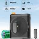 Tearstone Voice Amplifier for Teachers with Wireless Magnetic Lavalier Microphone, Bluetooth Portable Rechargeable Speaker, 2 Mics for Classroom, Meetings, Speeches, Outdoor (Black)