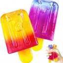 Ice Cream Squeeze Squishy, Slow Rising Sensory Fidget Toy, Soft & Stretchy Ice Cream Cone Squishy Pack for Stress Relief, Summer Sensory Toys Easter Basket Stuffers Party Favors for Kids Adults(2pcs)