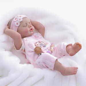 Reborn Baby Dolls  20 Inch Real Baby Dolls That Look Real, Full Body Vinyl Girl Doll, Lifelike Newborn with Accessories, Comfort Gift for Girls Ages 3+, Pretend Play & Collectors (Soft Pink)