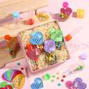 Teecyhoo 24 Pcs Valentines Day Candy Holder Gift Stem Chemistry Tubes Test Candy Decorative Jar Valentines Exchange Gift for Science-themed Party Favor