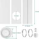 HOXHA Window Duct Kit Dryer Window Vent Kit for 4 Ducting Dryer Vent Hose, Sliding Window Vent Kit Fit with Dryer, Inline Duct Fans, Grow Tents