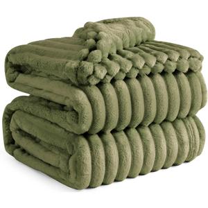 Bedsure GentleSoft Cypress Fleece Queen Blanket for Couch - Cozy Soft Blankets for Women, Cute Small Throws for Girls, 90x90 Inches