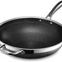 HexClad 7 Pack Pots Bundle, Stay-Cool Handle, Dishwasher-Friendly, Oven-Safe Up to 900°F, Induction Ready, Compatible with All Cooktops