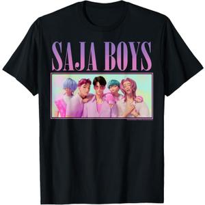 Kpop Demon Hunters Saja Boys Group Shot T-Shirt, M
