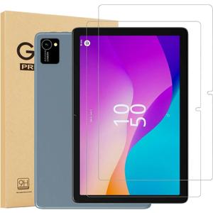 2 Pack Glass Screen Protector for Aiprotablet K10 10.1 Tablet - Tempered Glass Film/High Definition/9H Hardness