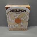 CIBAIL USB Desk Fan with Timer - 8 Inch Small Portable Table Desktop Fans with Strong Wind Ultra Quiet 3 Speeds and 180Tilt Folding,Mini Personal Cooling Essentials (Z6 Battery Power, White)