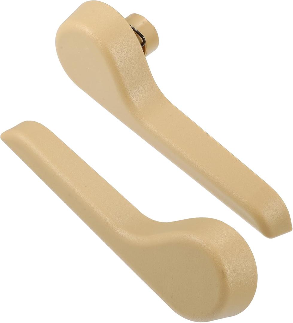 Motoforti Front Left Right Seat Recliner Handle Lever, Seat Back Adjustment Handle, for Chevrolet Tahoe 2007-2013, Plastic, 15232594, Beige, 2pcs
