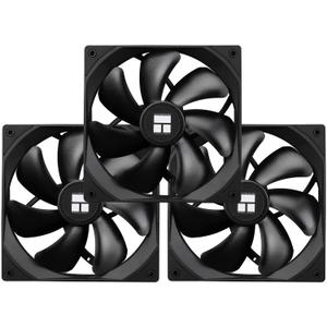 Thermalright TLC14C X3 CPU Fan, SFDB Bearing Case Fan with 4PWM Control, Low Noise PC Fan, 140mm Computer Chassis, CPU Cooler Black(3Pack)
