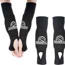 Tucnoeu Volleyball Arm Pads with Protective Pads and Thumb Holes, Wrist Guard