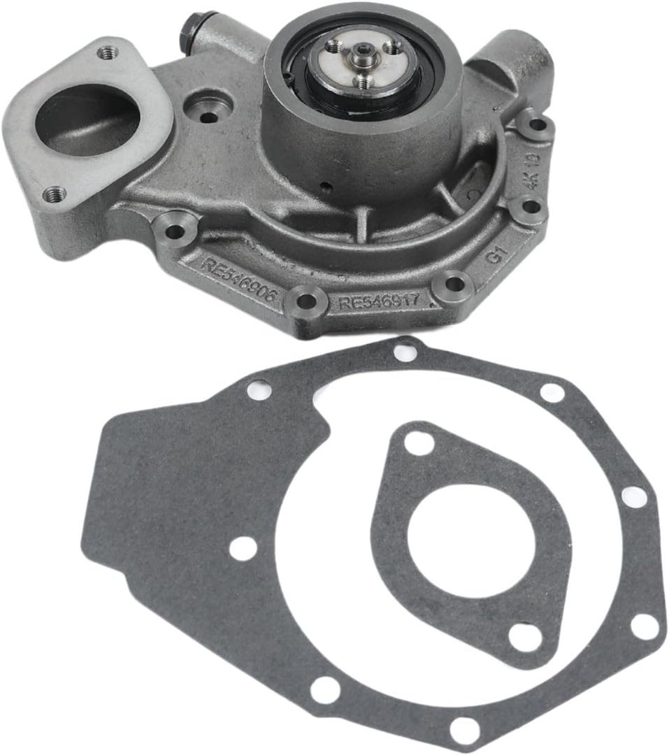 KRRK-parts Water Pump with gasket RE505981 for John Deere Engine 4045 6068 Backhoe Loader 310E 310G 310SG 310J 310K 310L 310SK 310SJ