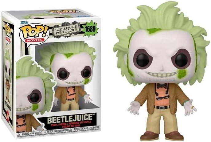 Funko Beetlejuice with Sweater and Reading Glasses + Pop Protector: Beetlejuice 2 Pop! Movies Vinyl Figure (Gift Set Bundled with ToyBop Brand Box Protector Case) (Beetlejuice #1689/82653)