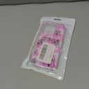 Cute Skull Skeleton Clear Case Compatible with iPhone 16 Pro, Horror Unique Pink Halloween Ghost Pattern Design Case for Teens Men and Women