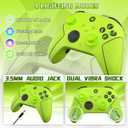 SZDILONG 2.4GHz Wireless Controller for Xbox Controller, Xbox One Series X|S Consoles, PC Windows, Steam, with 7 Colors RGB Light/1000mAh Battery/Programmable/Turbo, Dual Vibration/3.5mm Audio Jack (Yellow)